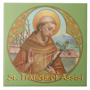 St. Francis of Assisi (BK 002) Ceramic Tile