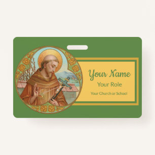 St. Francis of Assisi (BK 002) ID Badge