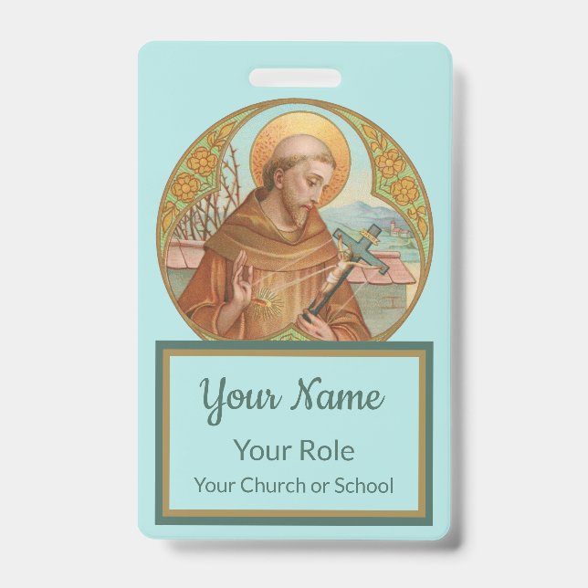 St. Francis of Assisi (BK 002) ID Badge (Front)