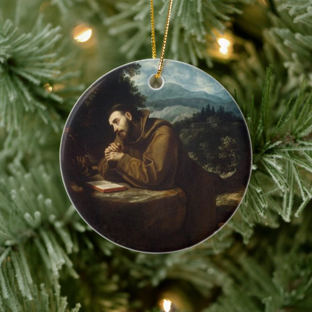 St. Francis of Assisi by Cigoli Ceramic Ornament (Tree)
