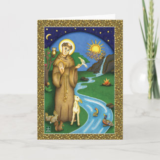 St Francis of Assisi — Canticle of the Creatures Card