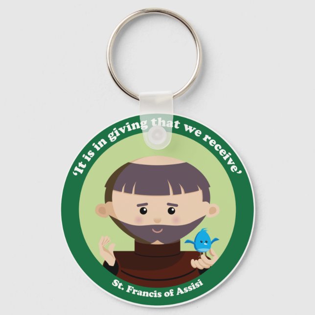 St. Francis of Assisi Key Ring (Front)