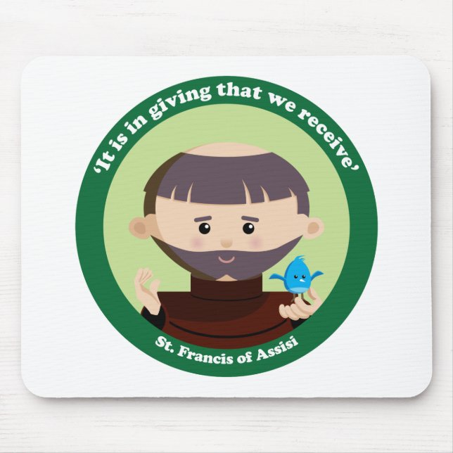 St. Francis of Assisi Mouse Pad (Front)