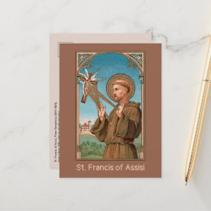 St. Francis of Assisi, Pater Seraphicus (SAU 040)  Postcard
