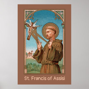 St. Francis of Assisi, Pater Seraphicus (SAU 040) Poster