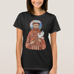 St Francis of Assisi Patron Saint of Animals Catho T-Shirt