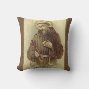 St. Francis of Assisi Patron Saint of Animals Cushion