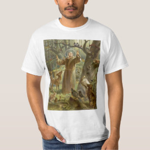 St. Francis of Assisi Preaching to the Animals T-Shirt