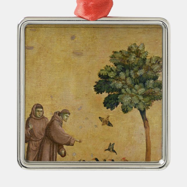 St. Francis of Assisi preaching to the birds Metal Ornament (Front)