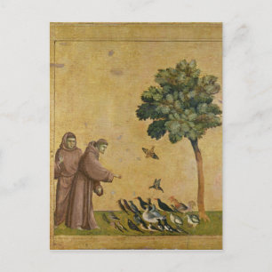 St. Francis of Assisi preaching to the birds Postcard