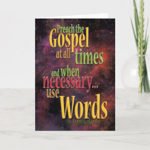 St. Francis of Assisi Quote Card