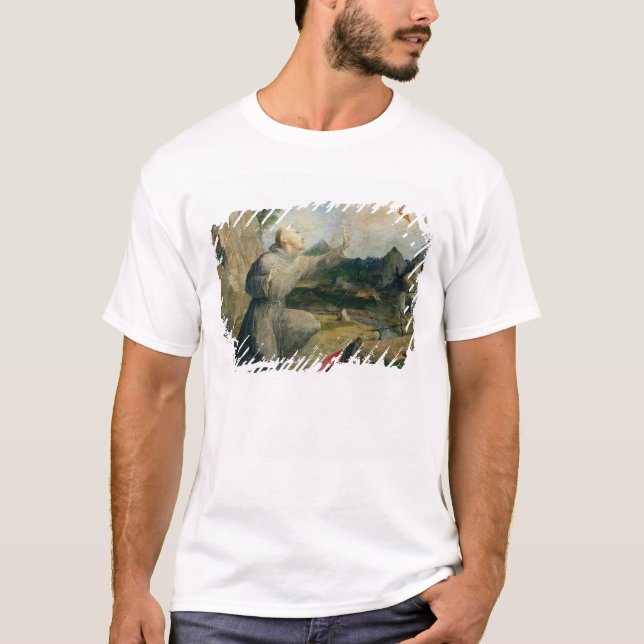 St. Francis of Assisi Receiving the Stigmata T-Shirt (Front)