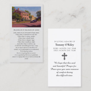 St. Francis of Assisi Red Yellow Blue Green Business Card