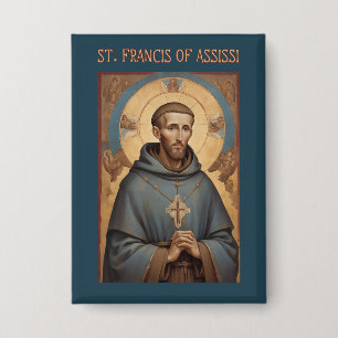 St. Francis of Assisi Roman Catholic Button