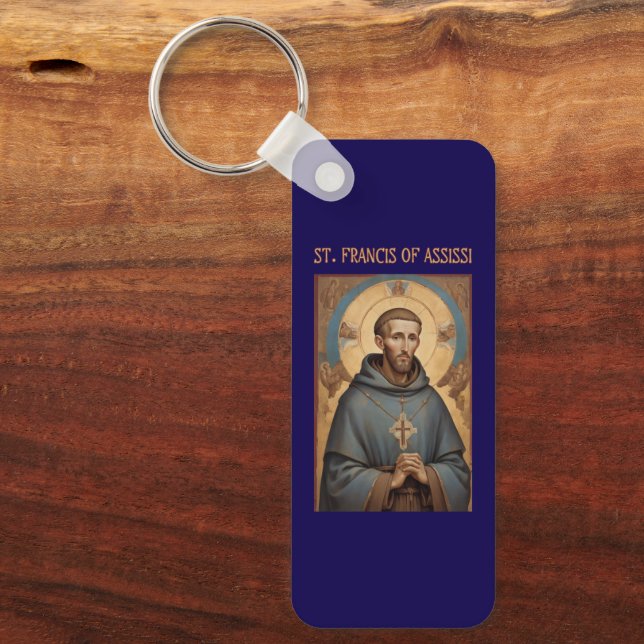 St. Francis of Assisi Roman Catholic Keychain (Front)