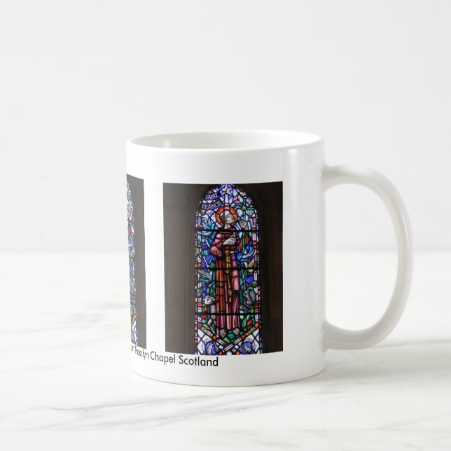 St Francis of Assisi stained glass Coffee Mug (Right)