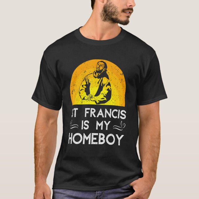 St Francis of Assisi T-Shirt (Front)