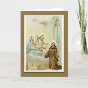 St. Francis of Assisi Virgin Mary Jesus Prayer Card