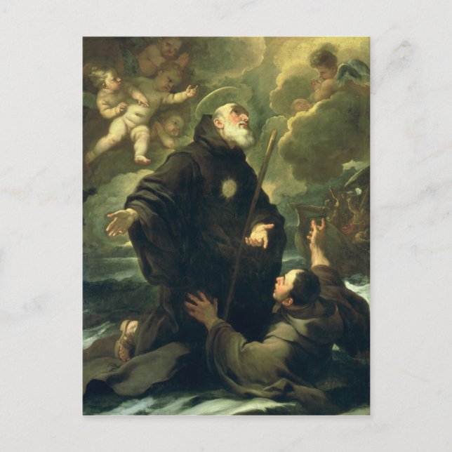 St Francis of Paola, 1416-1507) Postcard (Front)