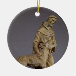 St. Francis Patron Saint of Animals Ceramic Ornament