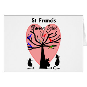 St Francis Patron Saint--Unique Tree and Animals