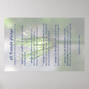 st francis pledge ( revised ) POSTER