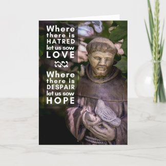 St. Francis Prayer Greeting Card