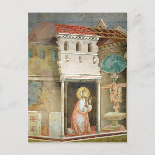 St. Francis Praying in the Church of San Postcard (Front)
