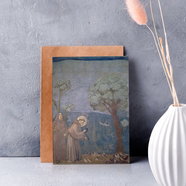 St. Francis Preaching to the Birds, 1297-99 Card (Creator Uploaded)