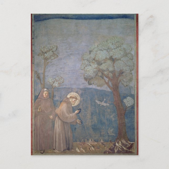 St. Francis Preaching to the Birds, 1297-99 Postcard (Front)