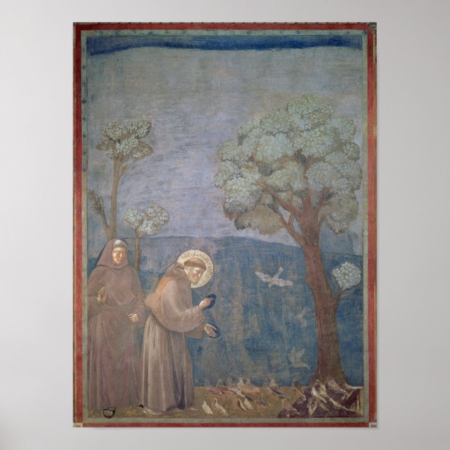 St. Francis Preaching to the Birds, 1297-99 Poster (Front)