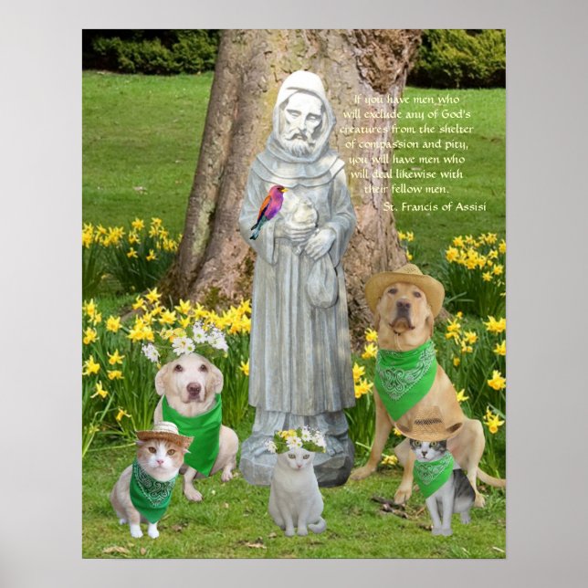 St. Francis Quotation Poster (Front)