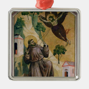 St. Francis Receiving the Stigmata, c.1295-1300 Metal Tree Decoration