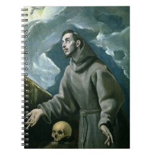 St. Francis Receiving the Stigmata (oil on canvas) Notebook