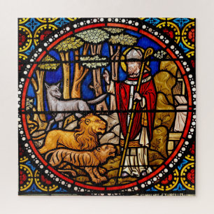 St. Francis Stained Glass Window Jigsaw Puzzle