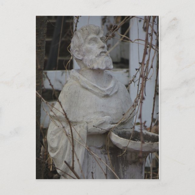 St. Francis Statue Postcard (Front)