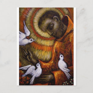 St. Francis with Doves, Postcard, Mug, Hat, iPhone Postcard