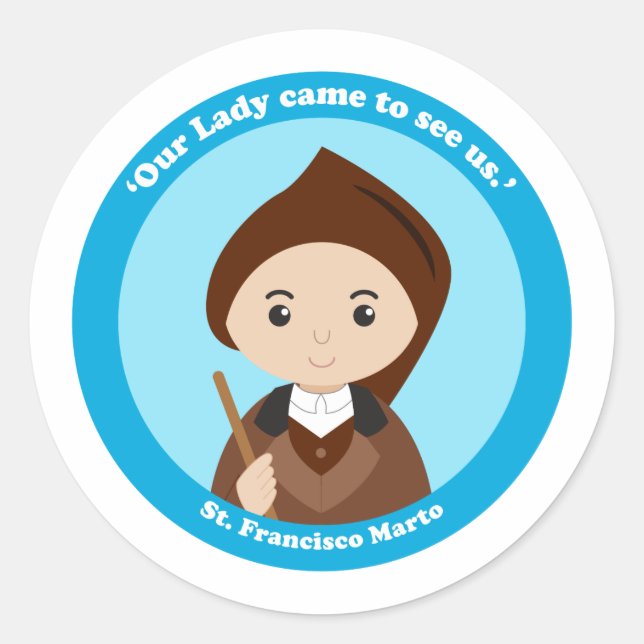 St. Francisco Marto Classic Round Sticker (Front)