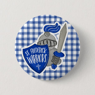St. Frederick Warriors  6 Cm Round Badge