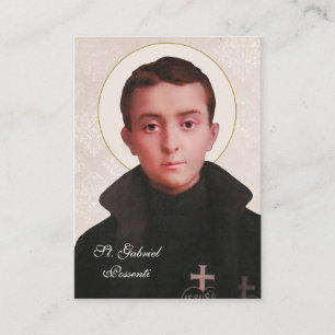 St. Gabriel Possenti Catholic Religious Saint Place Card