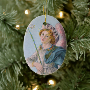 St. Gabriel the Archangel (detail; M 017) Ceramic Ornament