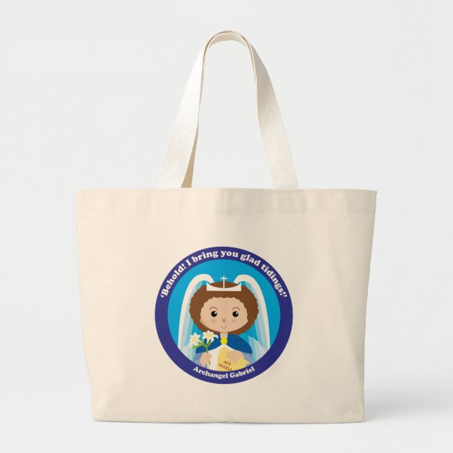 St. Gabriel the Archangel Large Tote Bag (Front)
