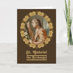 St Gabriel the Archangel (M11) Blank Greeting Card