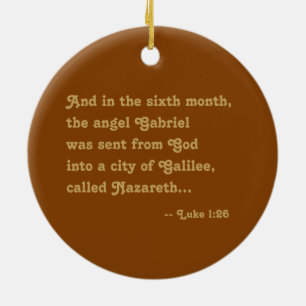 St. Gabriel the Archangel (M 011) Ceramic Ornament