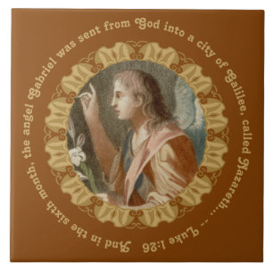 St. Gabriel the Archangel (M 011) Ceramic Tile