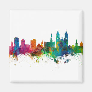 St Gallen Switzerland Skyline Magnet
