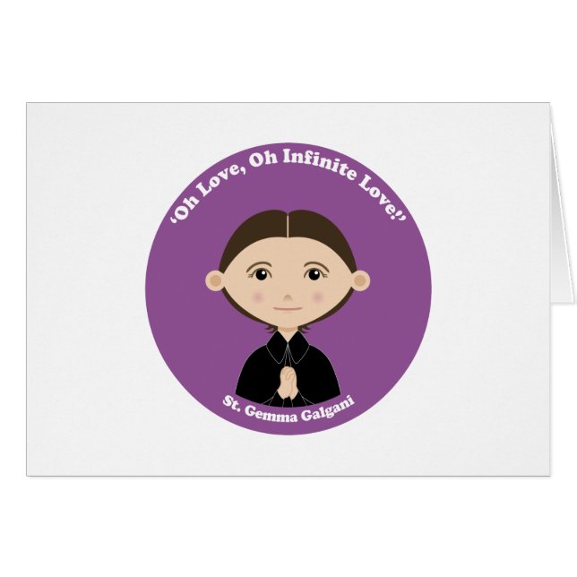St. Gemma Galgani (Front Horizontal)