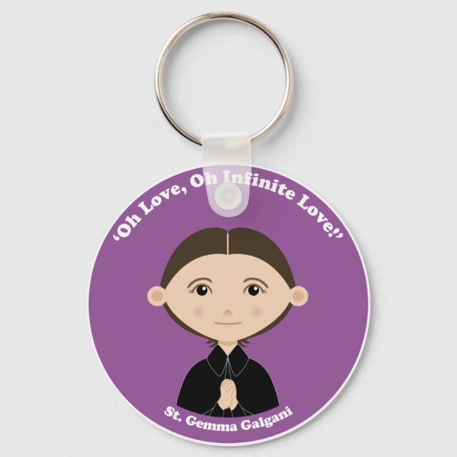 St. Gemma Galgani Key Ring (Front)