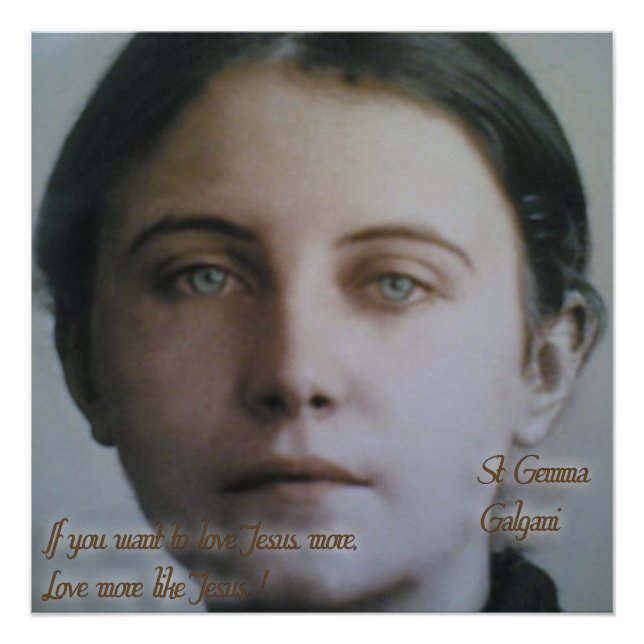 St. Gemma Galgani, Poster (Front)