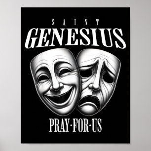 St genesius of rome patron saint of actors theater poster